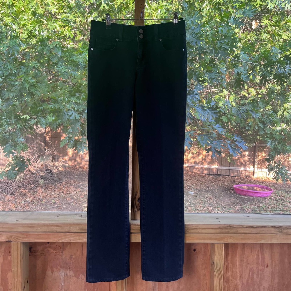 Paige Hidden Hills High Rise Bootcut Jeans Black Size 27